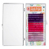 цветные ресницы lash&go (микс) «raspberry» 15 линий
